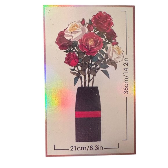 EDUCIRO Flowers Bouquet Building Decoration Set (818 PCS) Christmas Mother's Day - Picture 5 of 9